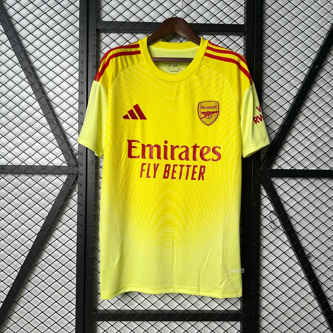 2025/2026 Arsenal Goalie Yellow Football Jersey 1:1