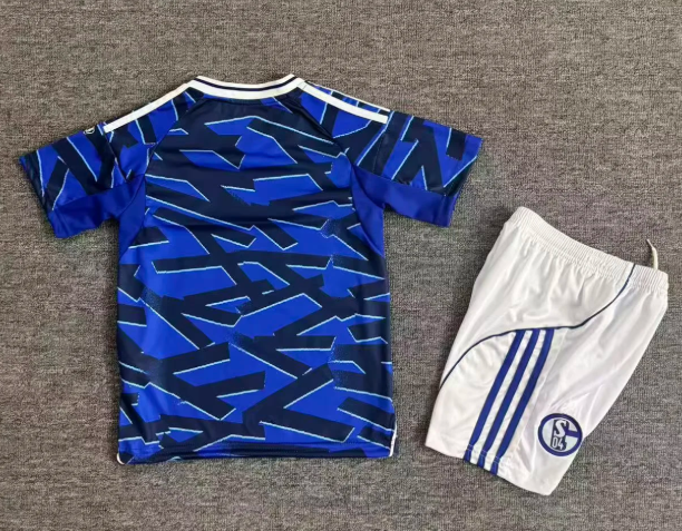 2025/2026 Schalke 04 Home Football Jersey 1:1 Quality Thai Kids Size
