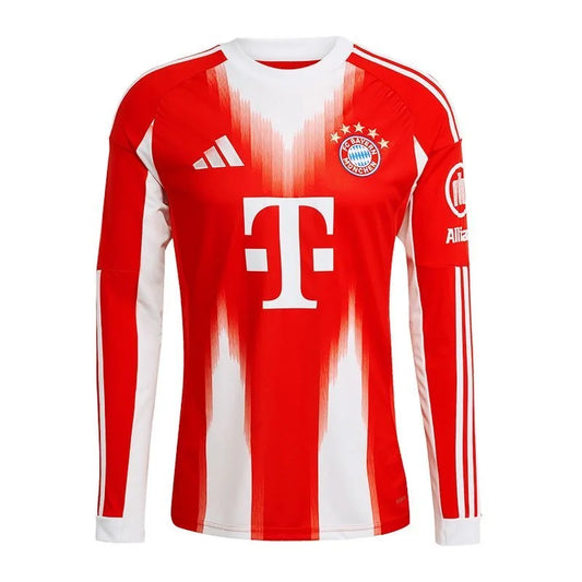 2025/2026 Long Sleeves Bayern Munich Home Football Jersey 1:1