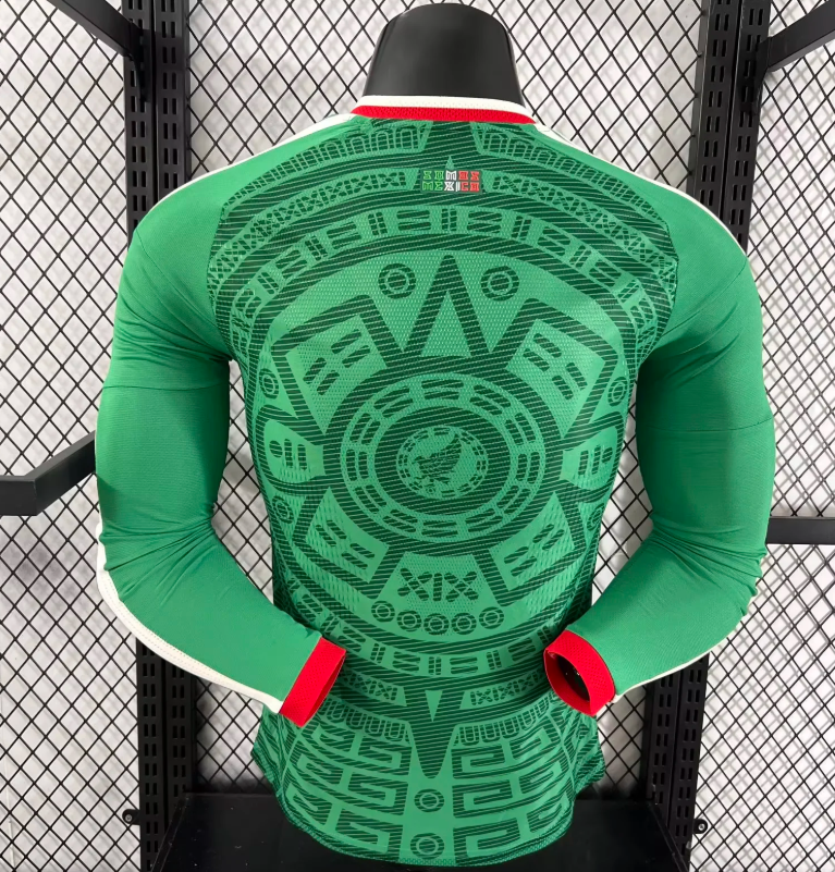 2026 Player Version Long Sleeve Mexico Home Football Shirt 1:1