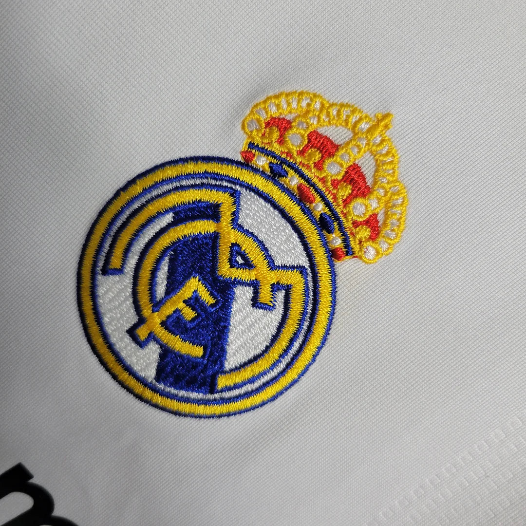 2009/2010 Retro Long Sleeve Real Madrid Home Soccer Jersey 1:1