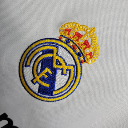 2009/2010 Retro Long Sleeve Real Madrid Home Soccer Jersey 1:1