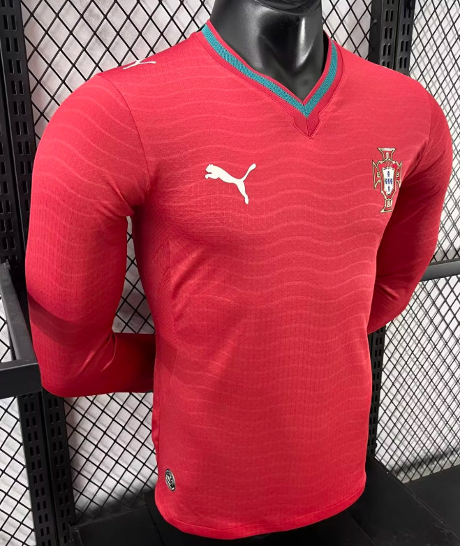 2026 Long Sleeve Player Version Portugal Home Football Jersey 1:1