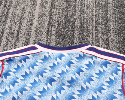 1990/1992 Retro Manchester United Away Football Shirt 1:1 Kids Size