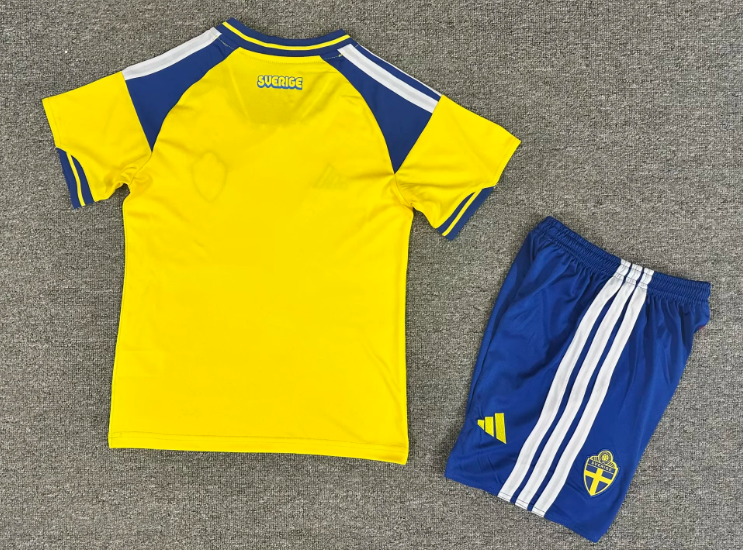 2026 Sweden National Team Home Football Shirt 1:1 Kids Size