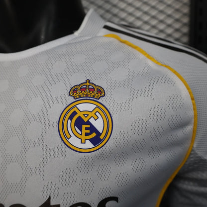 2025/2026 Player Version Real Madrid Home Long Sleeve Jersey 1:1