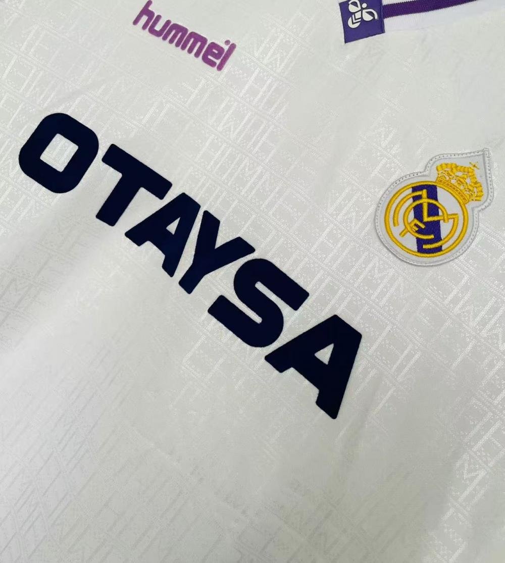 1990/1992 Retro Real Madrid Home Soccer Jersey 1:1