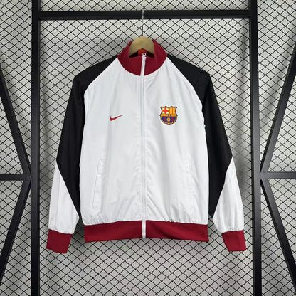 2025 Barcelona Windbreaker Black-White Jersey 1:1