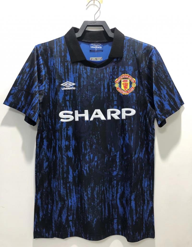 1993 Retro Manchester United blue Football Shirt 1:1