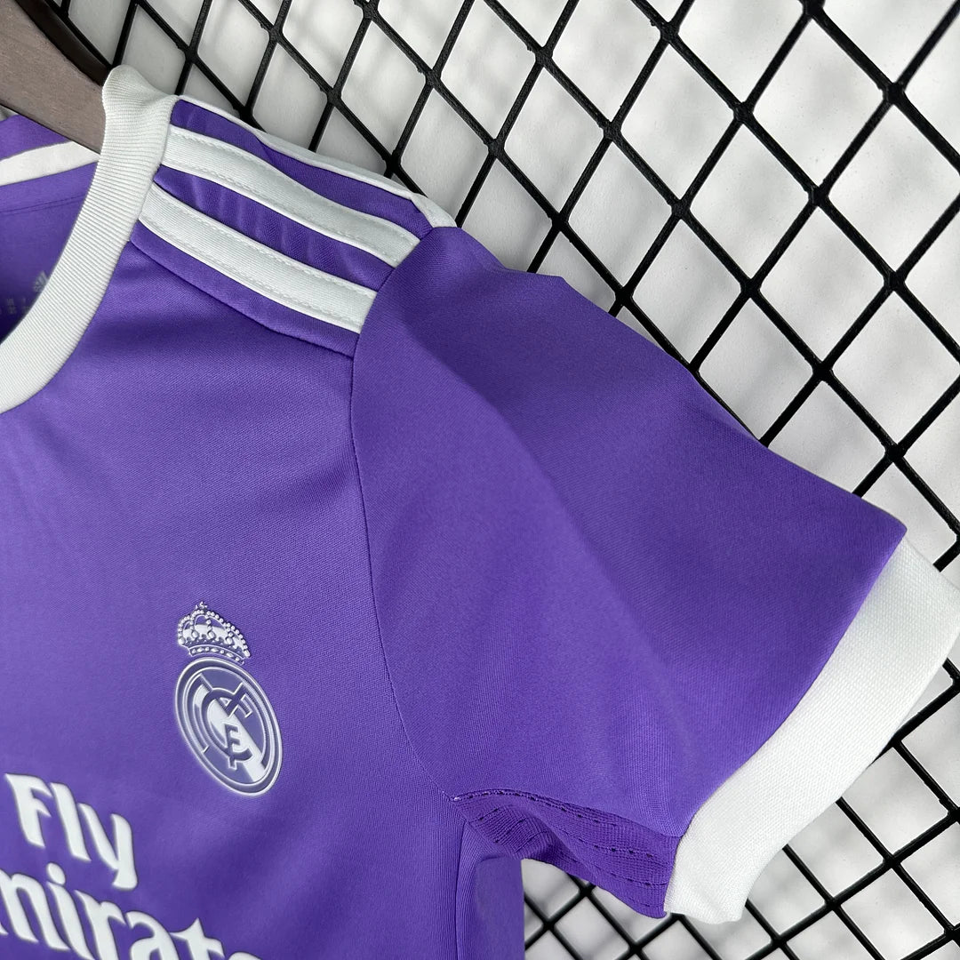 2016/2017 Retro Real Madrid Away Football Shirt 1:1 Kids Size