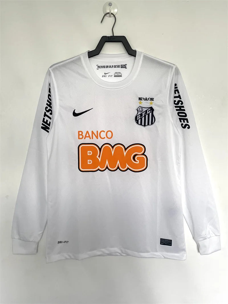 2012 Retro Long Sleeve Santos Home Soccer Jersey 1:1
