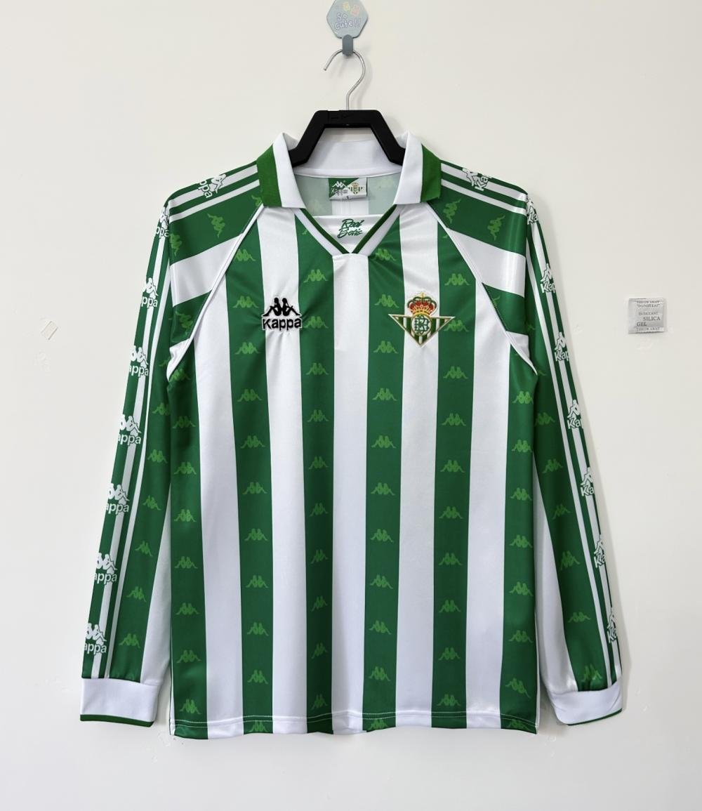 1995/1997 Retro Real Betis Home Football Jersey Long Sleeve 1:1