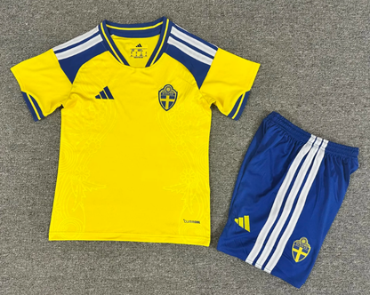 2026 Sweden National Team Home Football Shirt 1:1 Kids Size