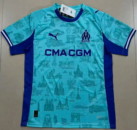 2025/2026 Olympique de Marseille Fifth Away Football Jersey 1:1