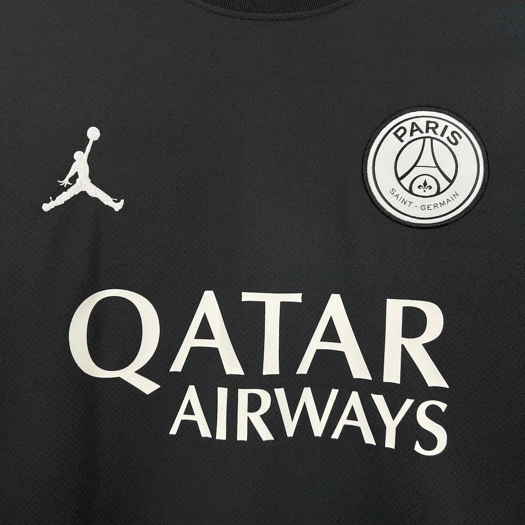 2025/2026 Psg Paris Saint-Germain Third Away Black Football Jersey 1:1