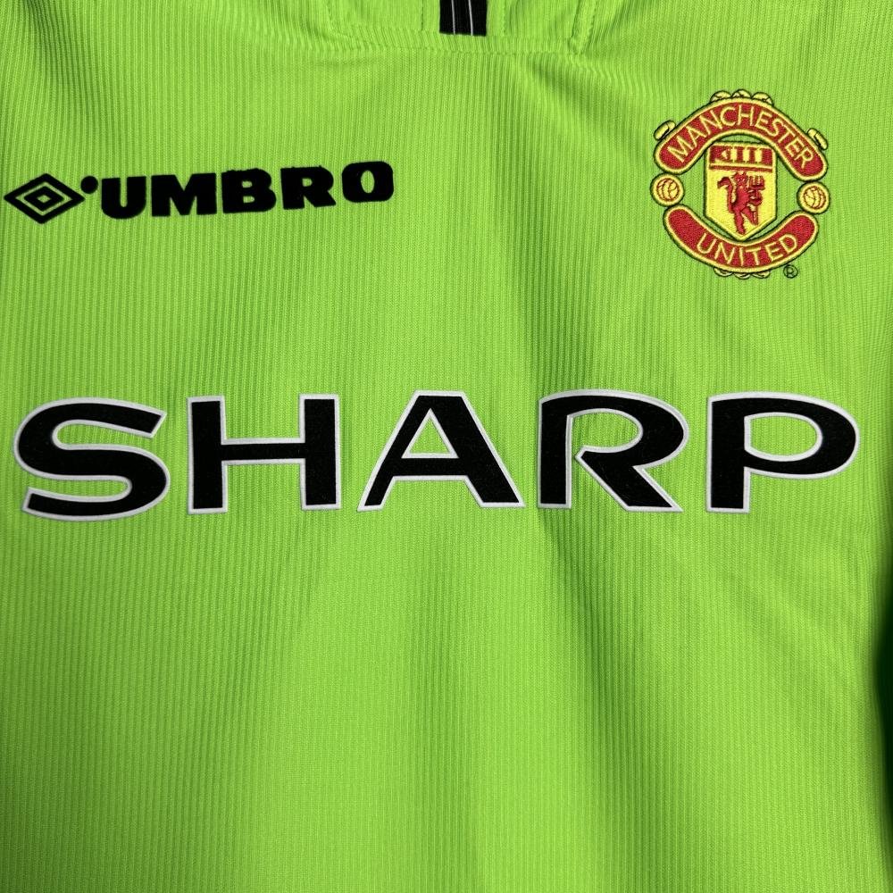 1998-1999 Retro Long Sleeve Manchester United Goalkeeper Football Shirt 1:1