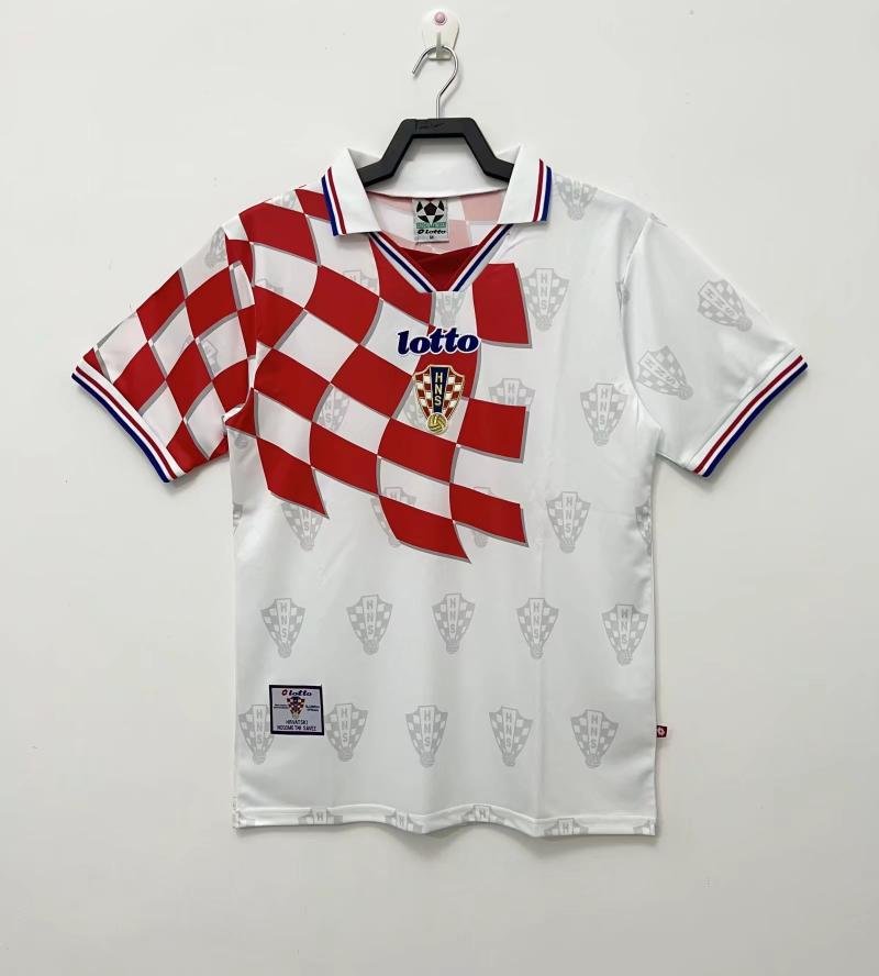 1998 Retro Croatia National Team Home Football Shirt 1:1