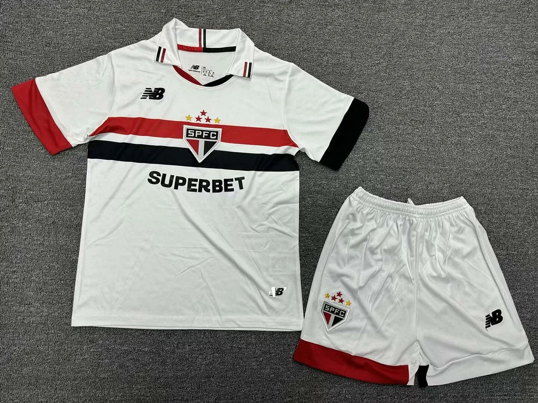 2024/2025 S?o Paulo Home Jersey 1:1 Kids Size