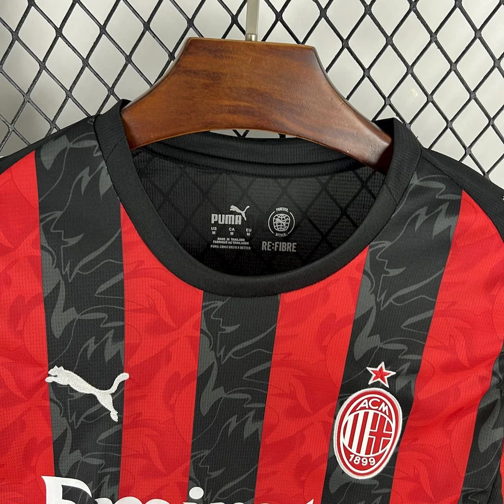 2025/2026 AC Milan Long Sleeves Home Football Jersey 1:1