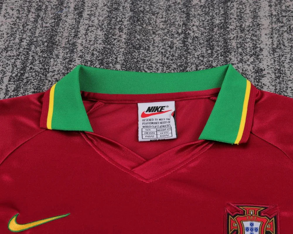 1998 Retro Portugal Home Football Shirt 1:1 Kids Size