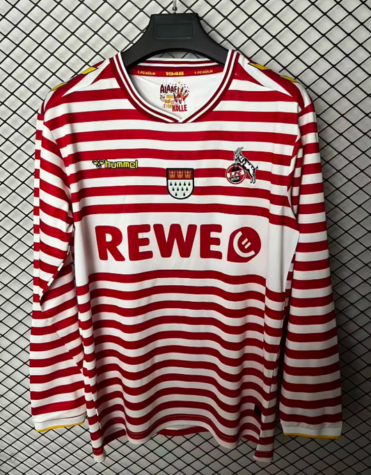 2025/2026 Long Sleeve FC K?ln Carnival Football Jersey 1:1