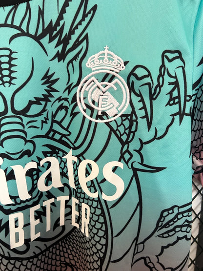2025/2026 Real Madrid Dragon Ink Green Red Special Edition Football Jersey 1:1