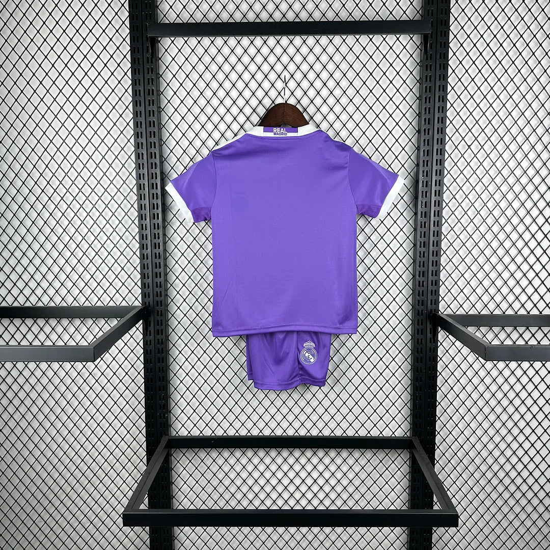 2016/2017 Retro Real Madrid Away Football Shirt 1:1 Kids Size