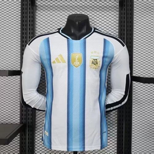 2026 Long Sleeve Player Version Argentina Home Jersey 1:1