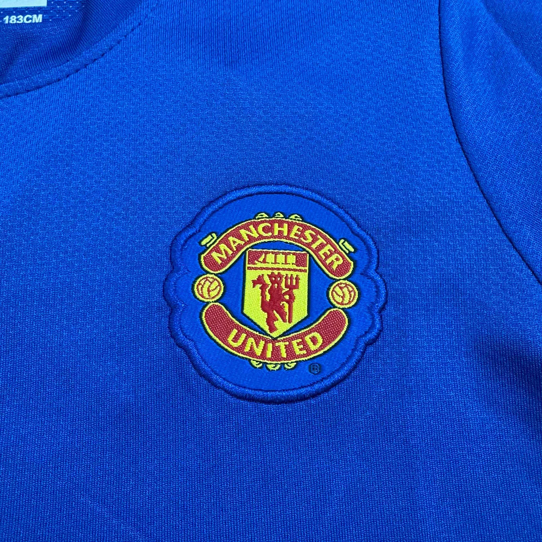 2008/2009 Retro Long Sleeve Manchester United Third Away Football Shirt 1:1 Kids Size