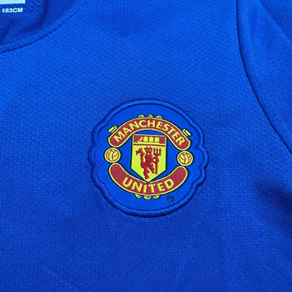 2008/2009 Retro Long Sleeve Manchester United Third Away Football Shirt 1:1 Kids Size