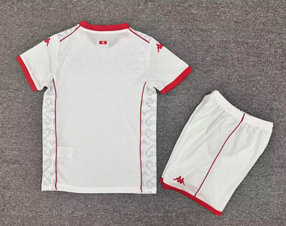 2025 Tunisia National Team Away Football Jersey 1:1 Kids Size