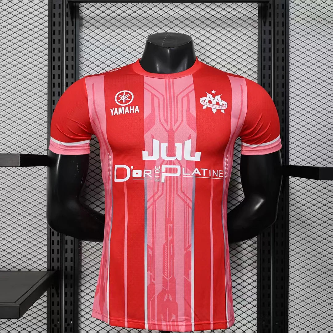 2025/2026 Player Version Olympique de Marseille Special edition Red Football Jersey 1:1
