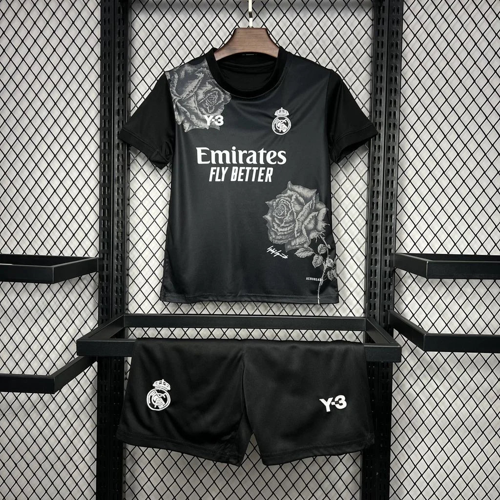 2024/2025 Real Madrid Y-3 Special Edition Black Football Shirt 1:1 Kids Size