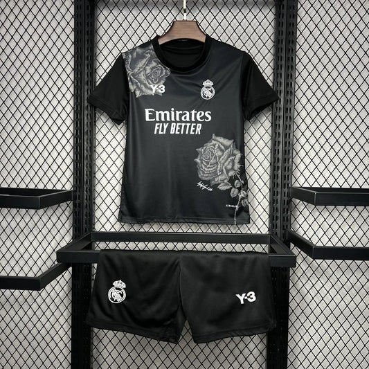 2024/2025 Real Madrid Y-3 Special Edition Black Football Shirt 1:1 Kids Size
