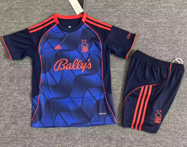 2025/2026 Nottingham Forest Third Away Football Jersey 1:1 Kids Size