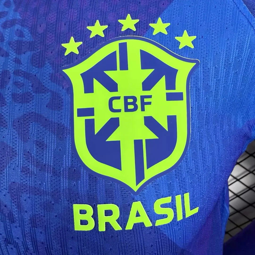 2025/2026 Long sleeves Player Version Brazil Away Football Jersey 1:1