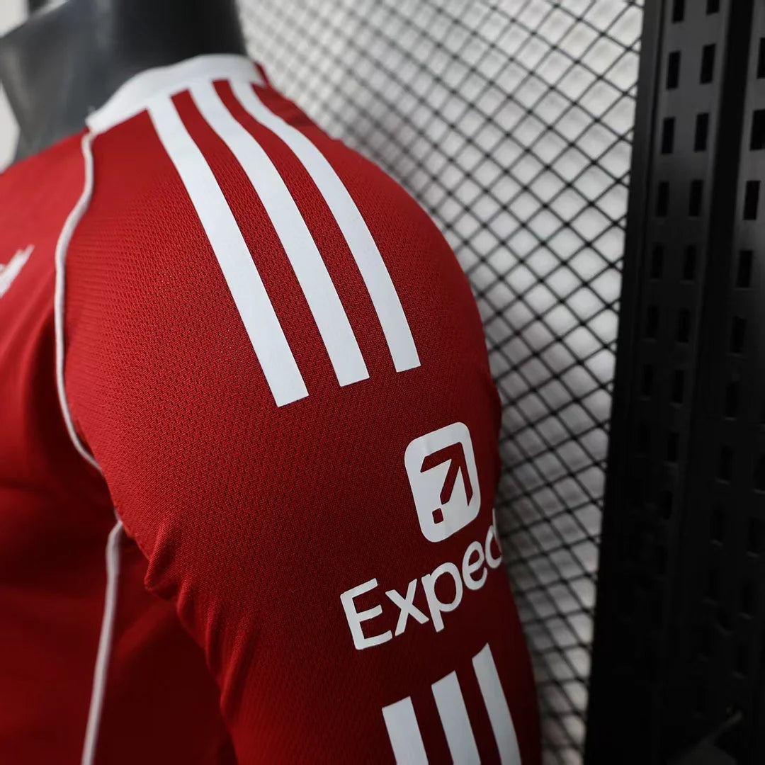 2025/2026 Long Sleeve Liverpool Home Player Version Football Shirt 1:1