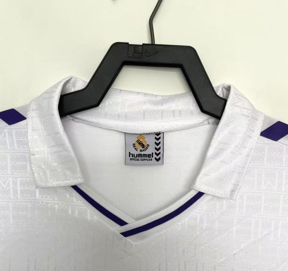 1988-1990 Retro Real Madrid Home Soccer Jersey 1:1