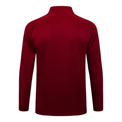 2025/2026 Arsenal Half-Pull Training Suit Maroon Retro Edition Football Shirt 1:1 Set