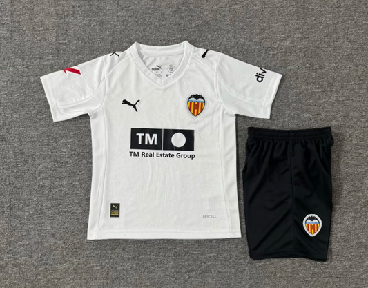 2025/2026 Valencia Home Football Jersey 1:1 Quality Thai Kids Size