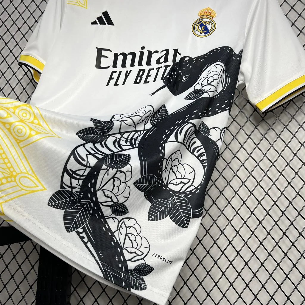 2024/2025 Real Madrid White and Black Mamba Special Edition Jersey 1:1