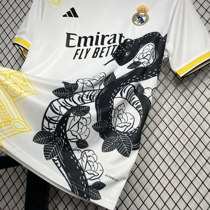 2024/2025 Real Madrid White and Black Mamba Special Edition Jersey 1:1