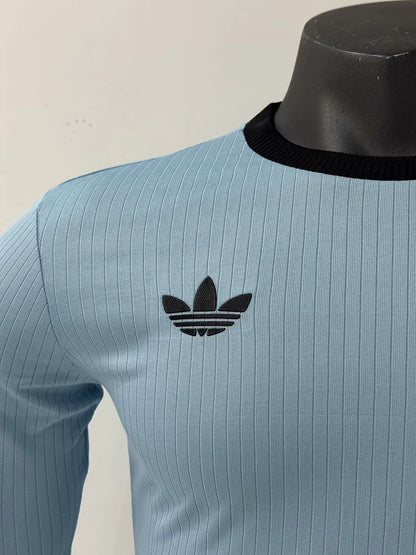 2025/2026 Player Version Long Sleeve Germany 125th Anniversary Edition Blue Football Shirt 1:1