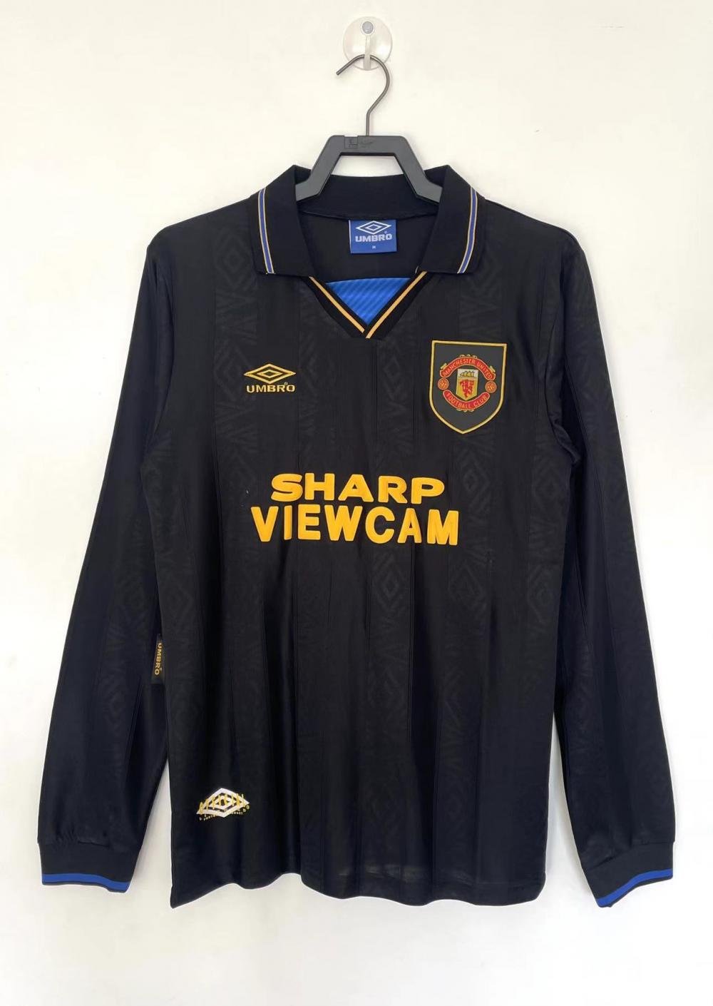 1993/1994 Retro Long Sleeve Manchester United Third Away Football Shirt 1:1
