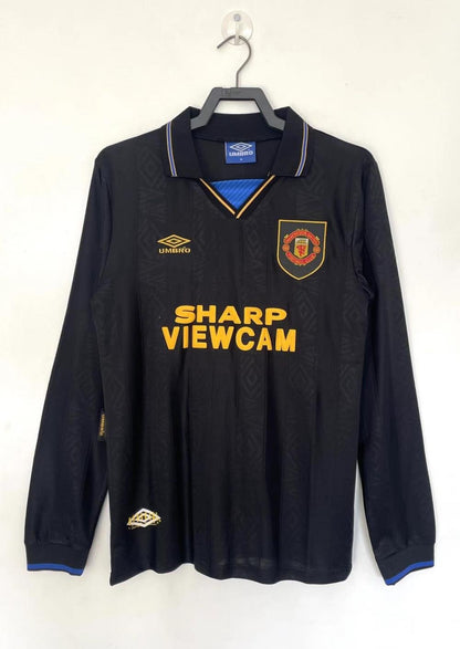 1993/1994 Retro Long Sleeve Manchester United Third Away Football Shirt 1:1