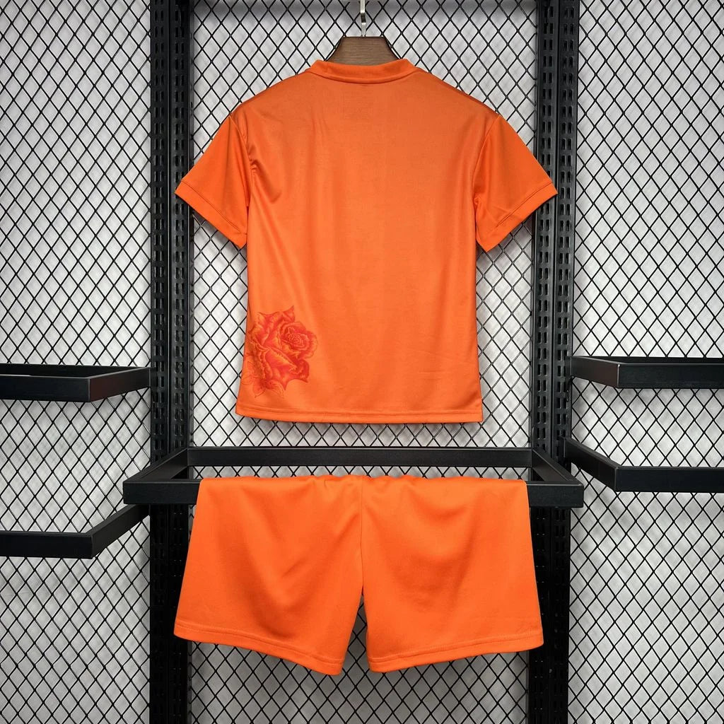 2024/2025 Real Madrid Y-3 Special Edition Orange Football Shirt 1:1 Kids Size