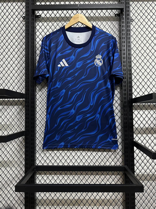 2025/2026 Real Madrid Training Wear Blue Football Jersey 1:1