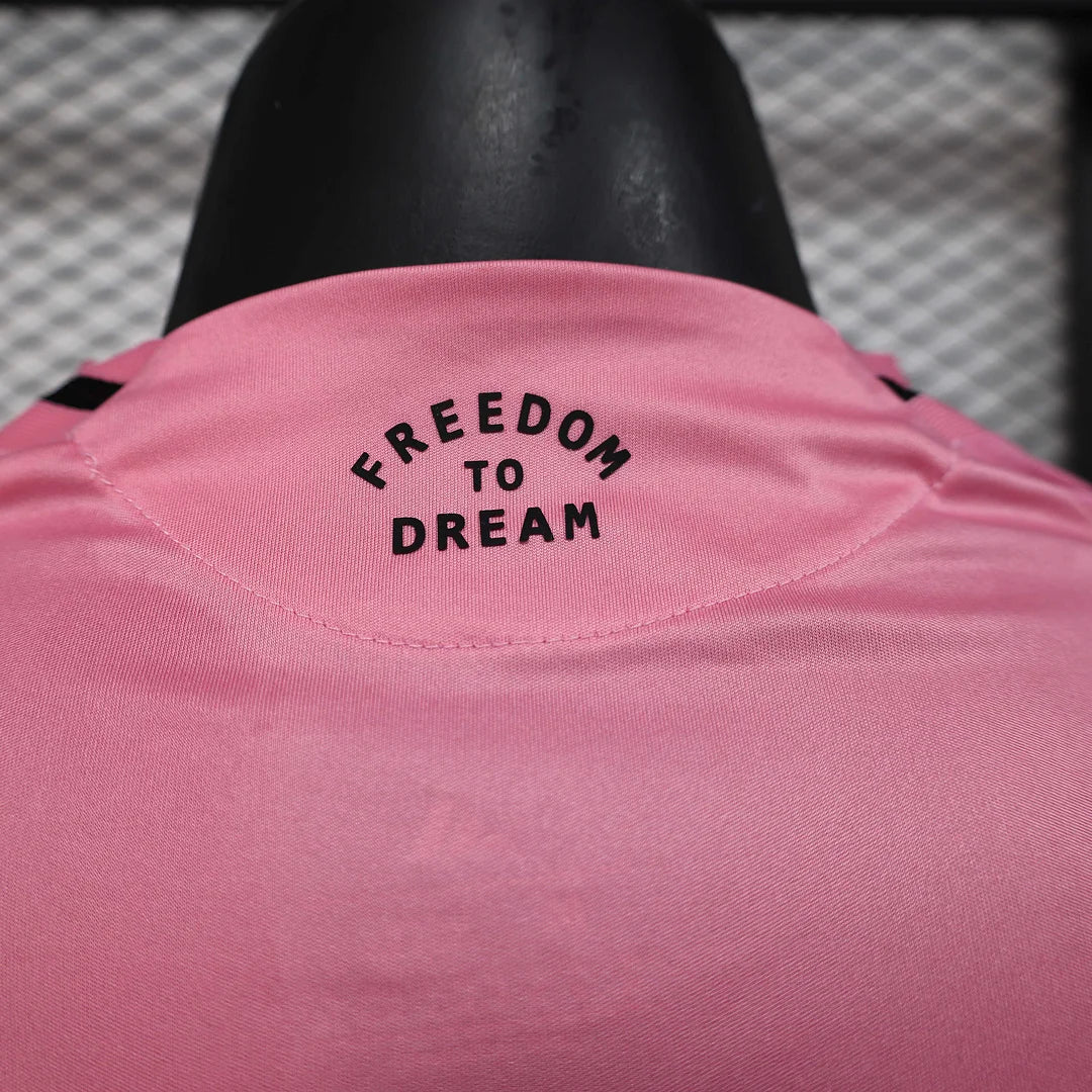 2025/2026 Long Sleeve Inter Miami Home Player Version Football Jersey 1:1 Thailand Quality