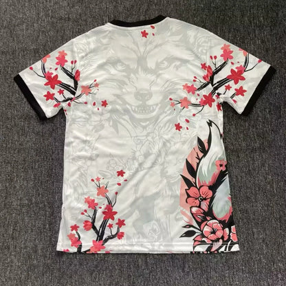 2025/2026 Japan Special Edition White Red Flower Fox Football Jersey 1:1