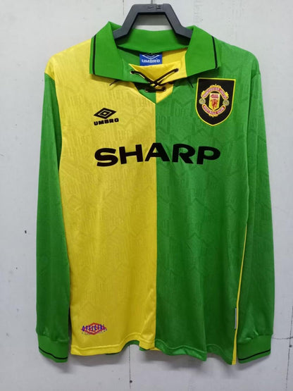 1992/1994 Retro Long Sleeve Manchester United Third Away Football Shirt 1:1